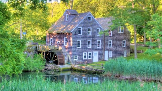 A view of the historic Stony Brook Grist Mill