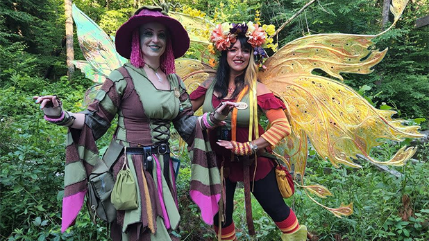 Two women dressed as fairies at Photo courtesy of The New York Faerie Festival