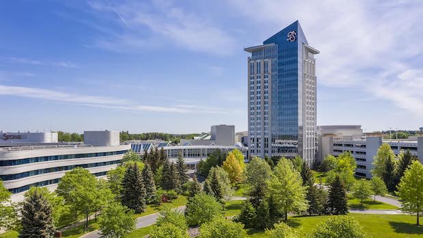 aerial view of the exterior Turning Stone Resort Casino