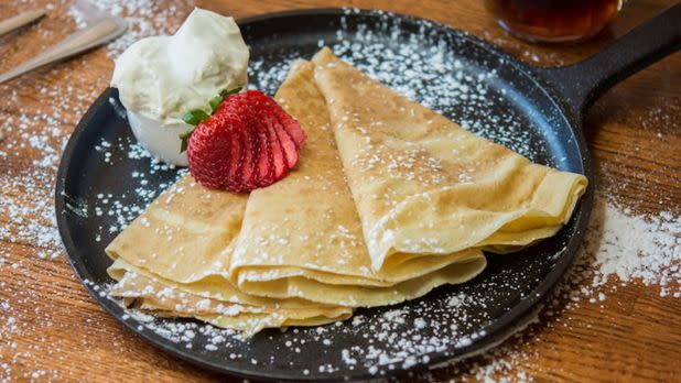 Crepe on a plate