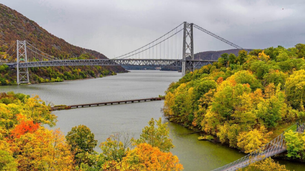 A picture of Bear Mountain State Park during the fall season