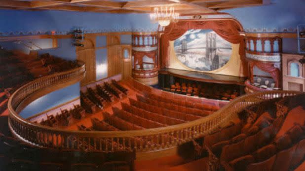 interior of a colorful and opulent opera house