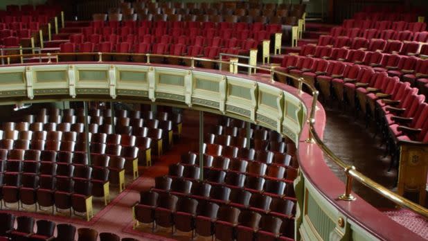 Interior of opera house seating