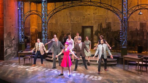 Cast performing in musical