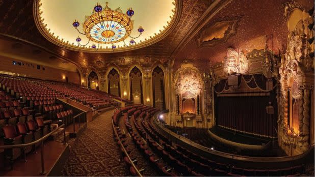 interior of lavish theater