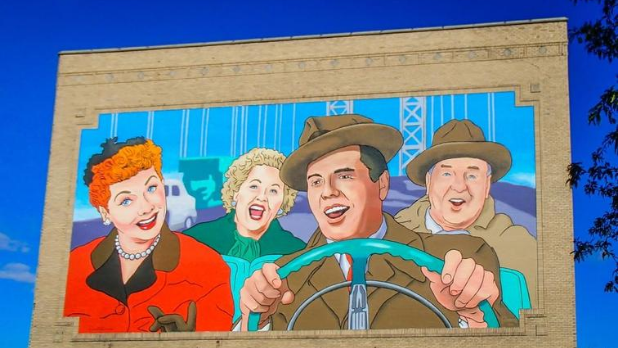 The I Love Lucy Mural in Jamestown