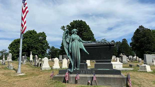 The gravesite of Chester Alan Arthur at Albany Rural Cemetery