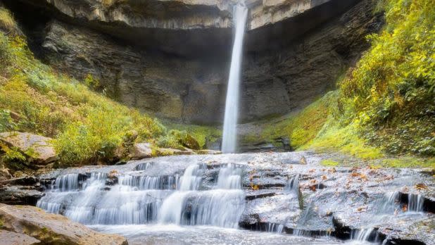 Cascading waterfall