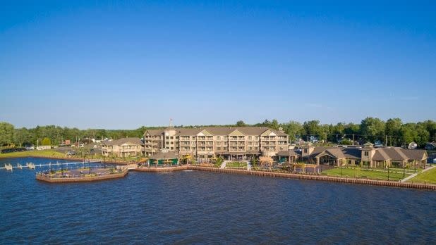 The Chautauqua Harbor Hotel waterfront view