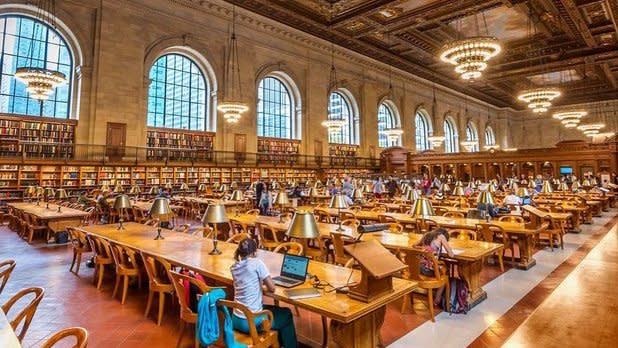 Interior of the New York Public Library