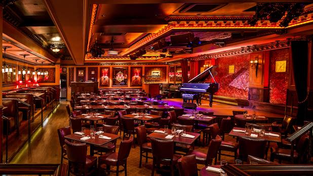 Interior of the dining room at 54 Below