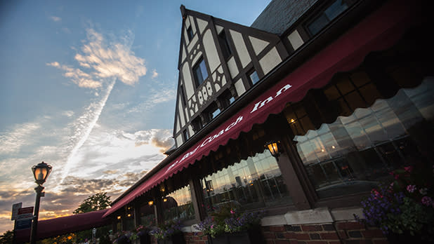 Exterior view of the Red Coach Inn