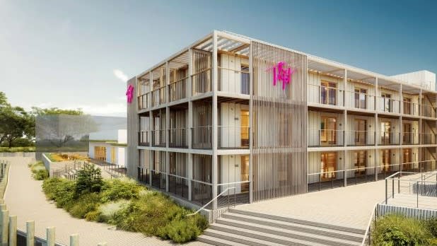 Rendering of Tryst Fire Island