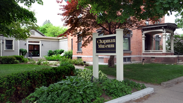 Exterior view of the Victorian style home that's now the site of the Chapman Historical Museum