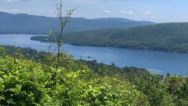 View of Lake George from the Prospect Mountain trail