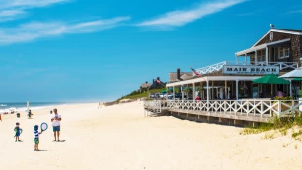 Main Beach in East Hampton on Long Island