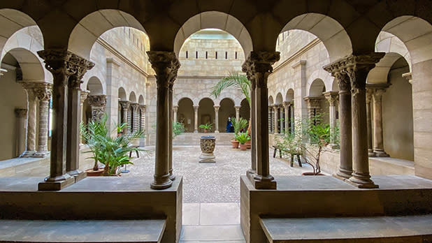 The courtyard of the Met Cloisters