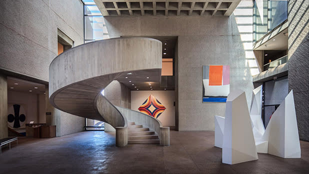 Inside view of the Everson Museum