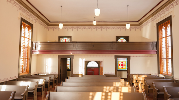 Interior of the Michigan Street Baptist Church