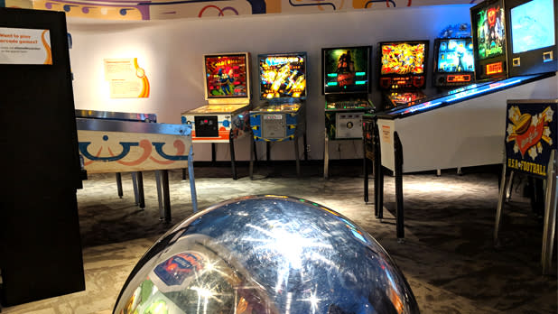 Pinball room at the Strong Museum of Play