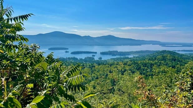 View overlooking Lake George and the Adirondacks