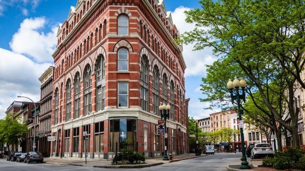 Street view of Troy, NY