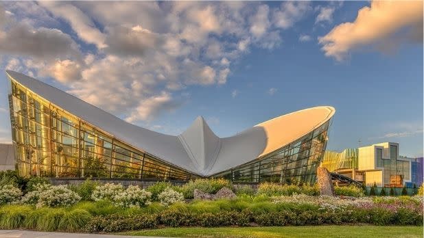 The butterfly conservatory at the Strong Museum of Play