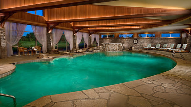 View of the relaxing pool at Turning Stone