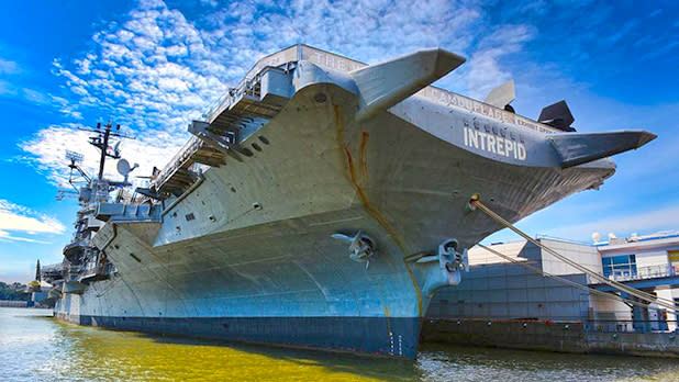 The ship turned museum USS Intrepid