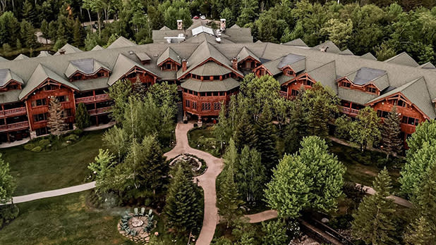 Aerial view of Whiteface Lodge