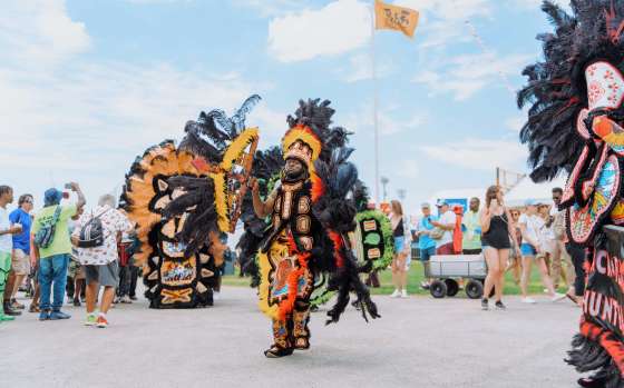 Mardi Gras Indians at Jazz Fest