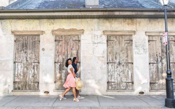 Romantic Couple in French Quarter