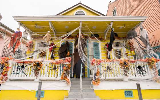 Halloween Decorations in the French Quarter