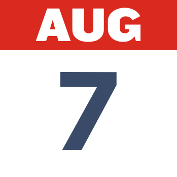 August 7 Calendar Date
