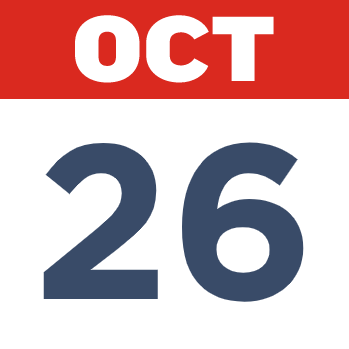 October 26 Calendar Date