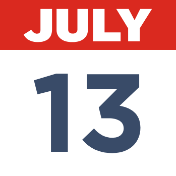 July 13 Calendar Date