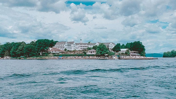 Sagamore Resort perched above Lake George