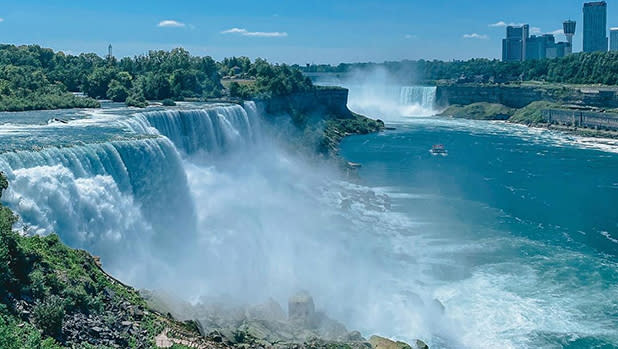 Aerial view of Niagara Falls