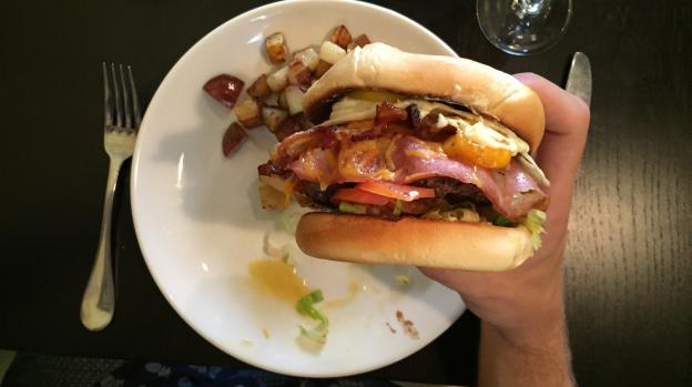 Burger at Willem's on Main