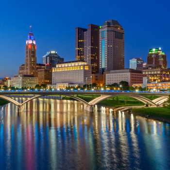 Downtown skyline from Scioto River