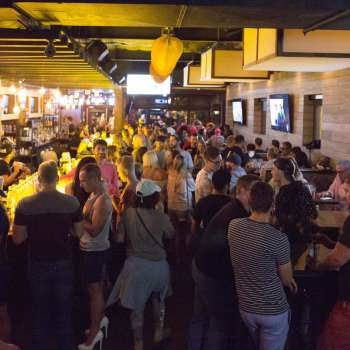 Union Cafe filled with people