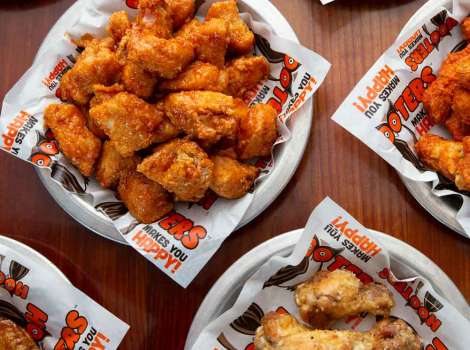 Hooters - You and your besties + Hooters 9 for $9 menu= Monday Lunch Goals  👭 Our 9 for $9 menu includes to following delicious deals 👇 1. Eight  Boneless Wings and