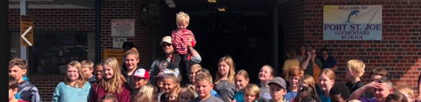 Fl Ga Line Brian Kelly Bring New Clothes Shoes And Toys To The Families Of Port St Joe Elementary School In Port St Joe Florida
