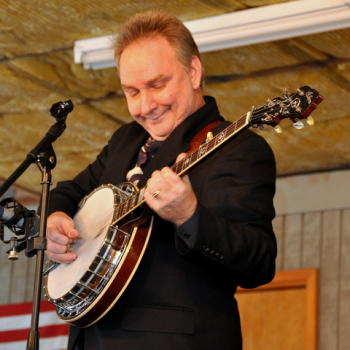 Charlie Cushman playing banjo