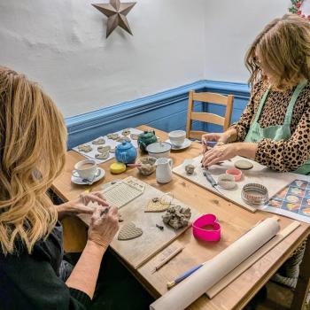 Pottery Painting at Blue Owl Pottery Painting Studio
