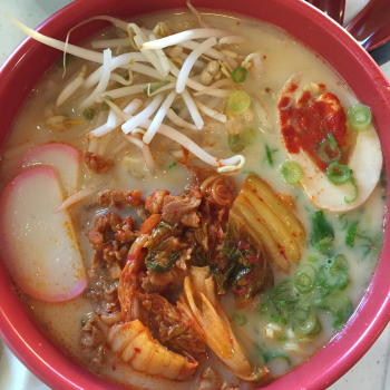 Bowl of ramen from Tensuke Express