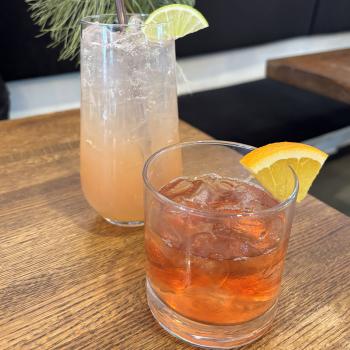 Two beverages on a table