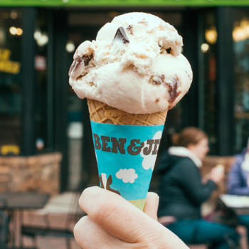 Ben & Jerry's Ice Cream Cone located in Fisherman's Wharf