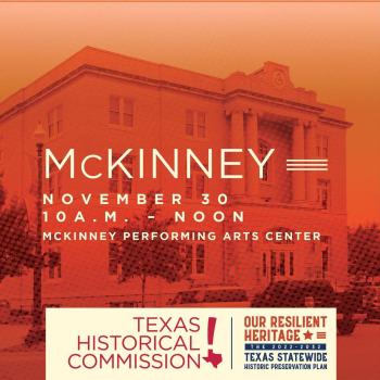 Texas Historical Commission McKinney Workshop graphic