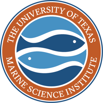 Orange, blue, and white seal reading "The University of Texas Marine Science Institute."